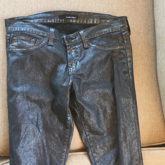 Nasty Gal Shimmer jeans - Picture 2 of 3